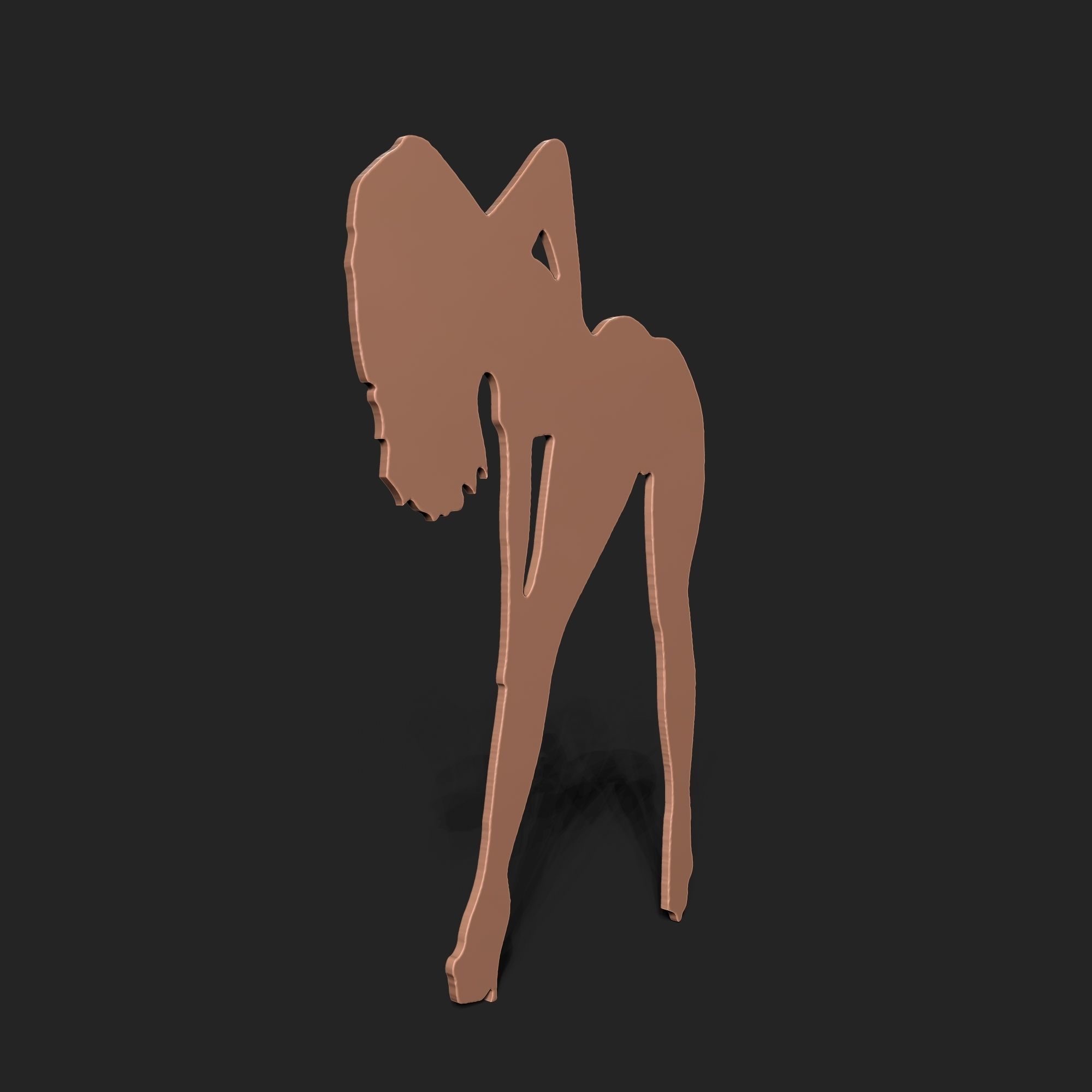 SEXY GIRL - WALL ART 3D print model_2