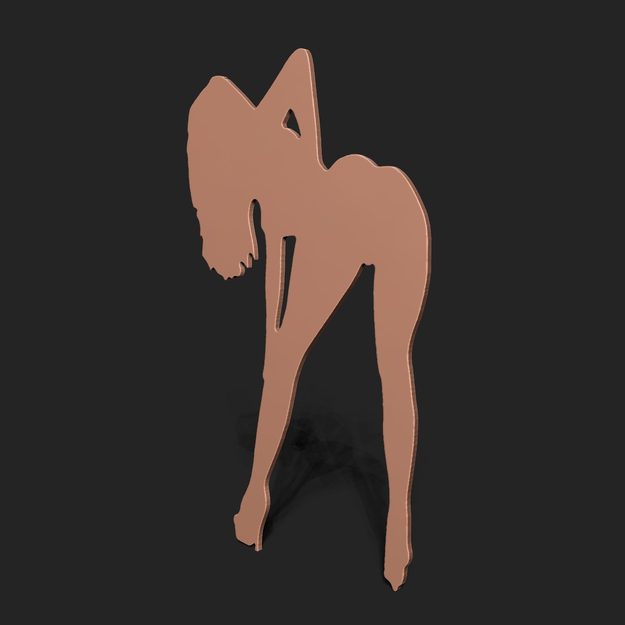 SEXY GIRL - WALL ART 3D print model_3