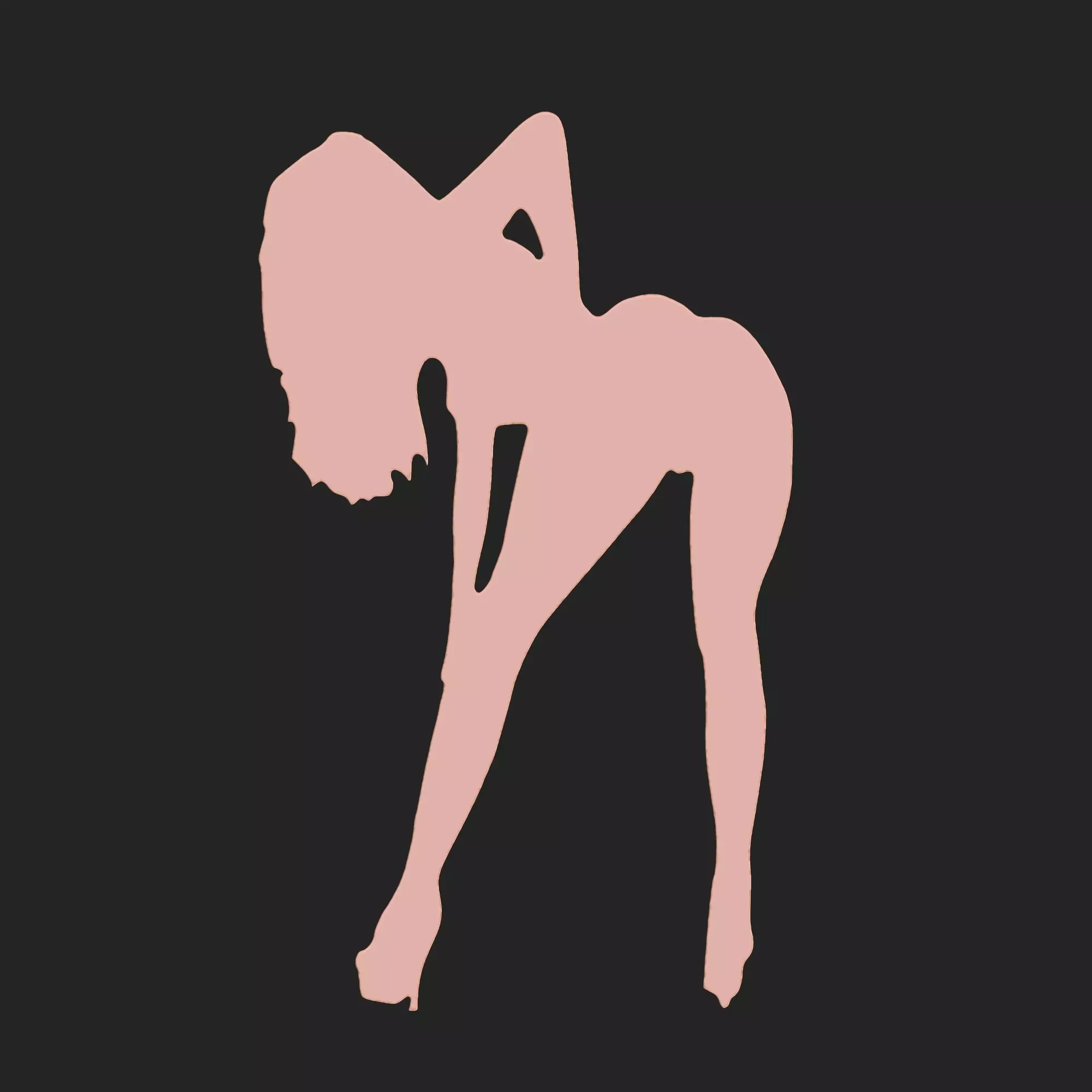 SEXY GIRL - WALL ART 3D print model_0