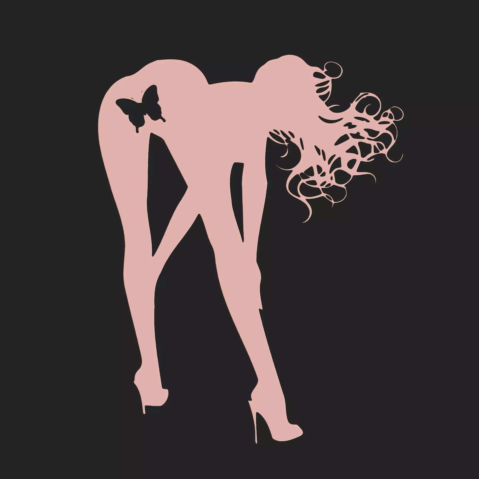 SEXY GIRL - WALL ART 3D print model_0