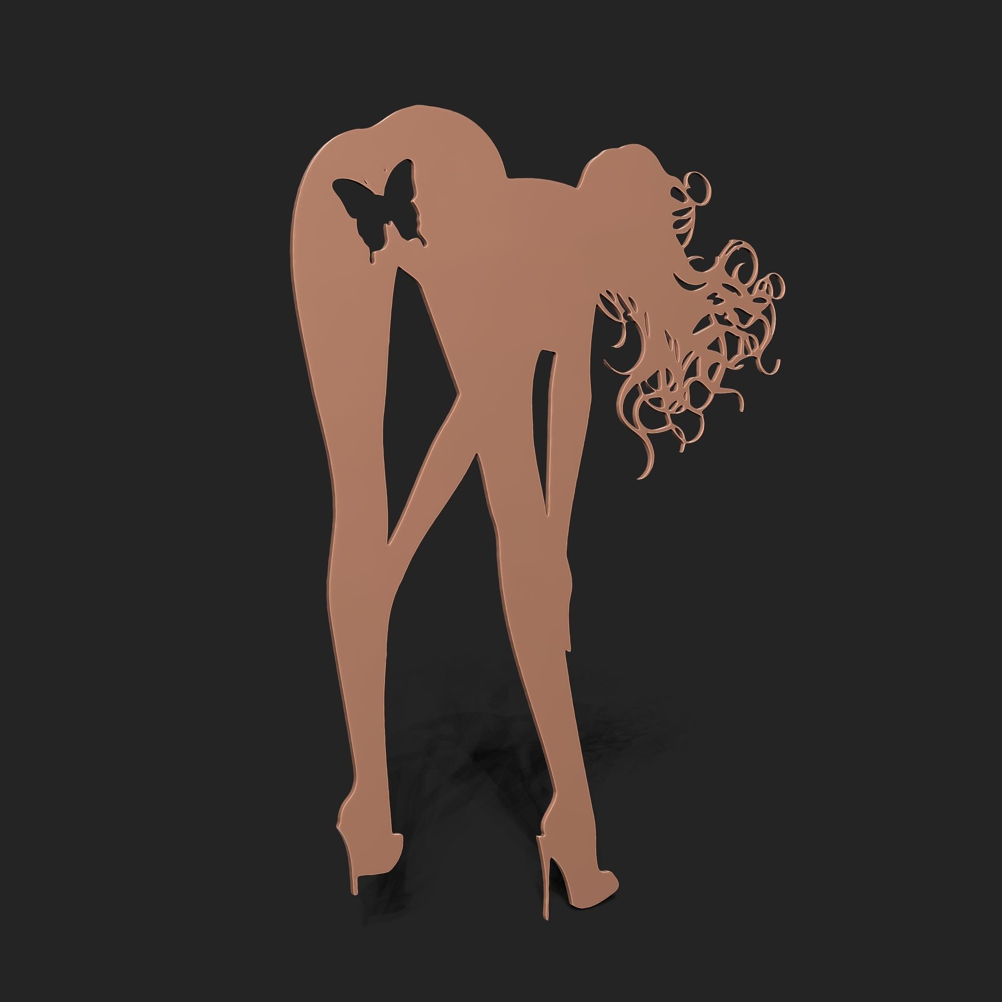 SEXY GIRL - WALL ART 3D print model_2