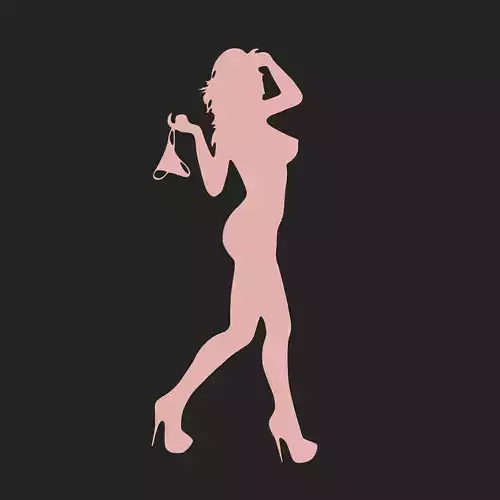 SEXY GIRL - WALL ART 3D print model