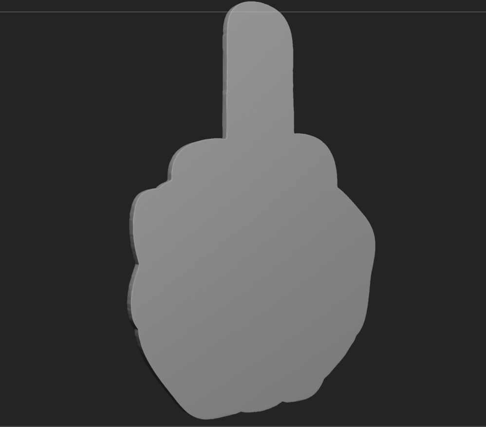 FUCK YOU WALL ART 3D print model_3