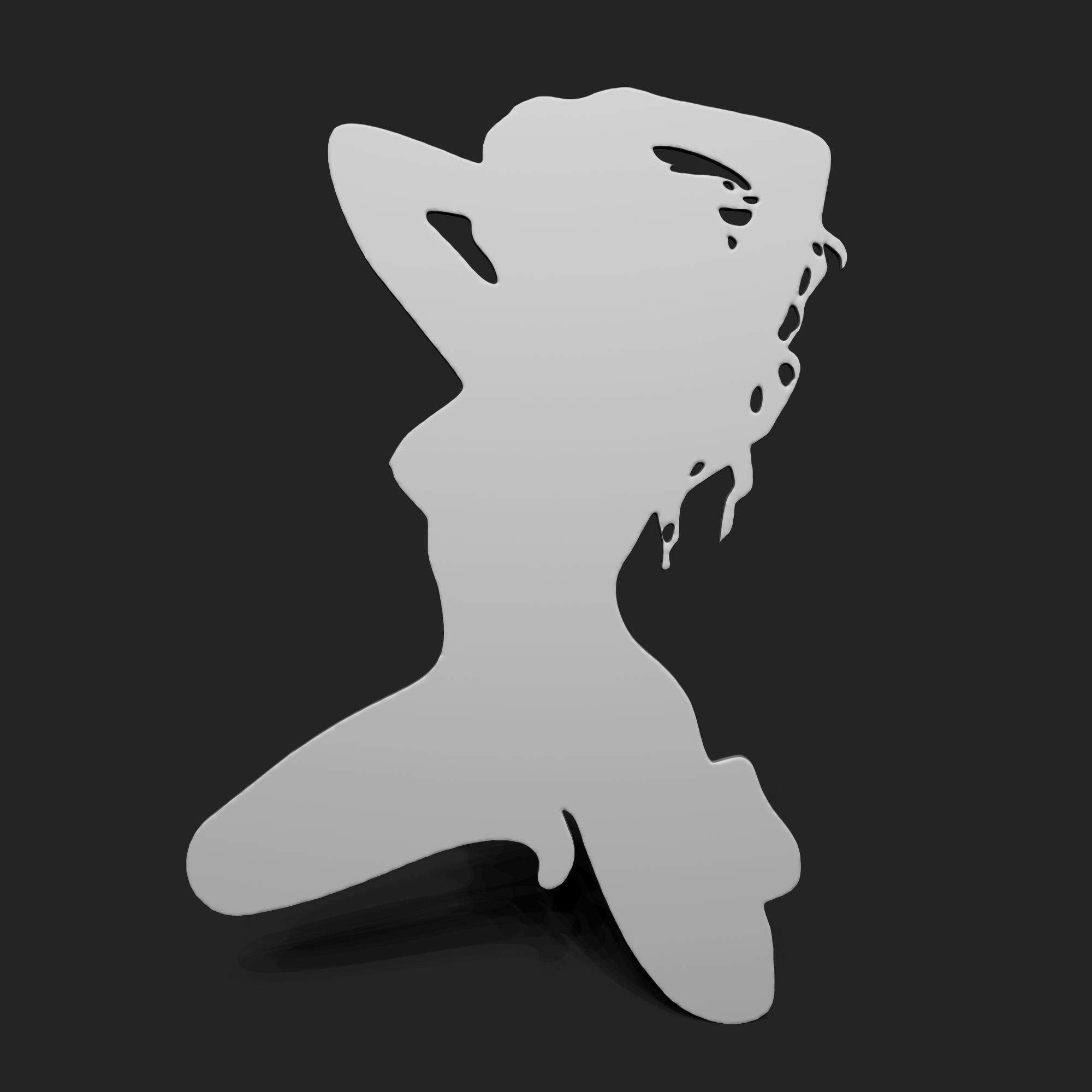 SEXY GIRL - WALL ART 3D print model_1