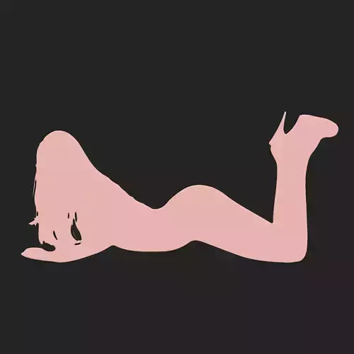 SEXY GIRL - WALL ART 3D print model