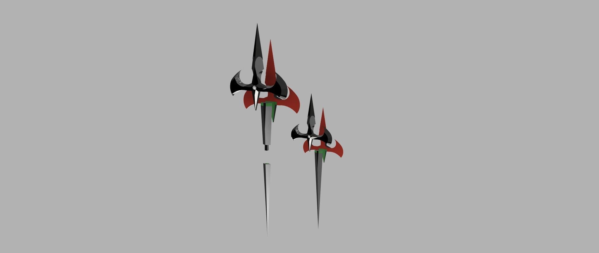Niffty Angelic dagger - Hazbin hotel 3D print model_6