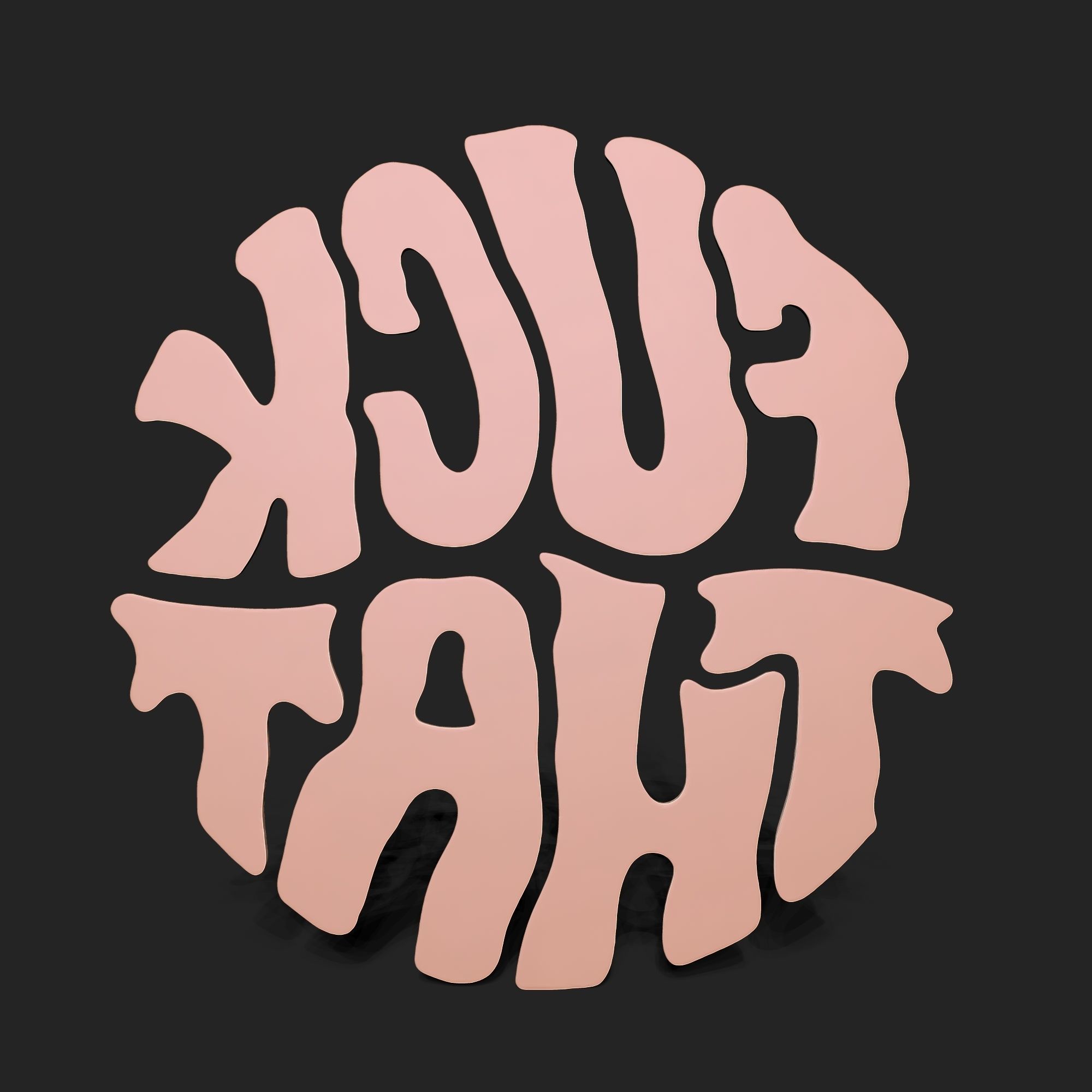 FUCK THAT WALL ART 3D print model_3