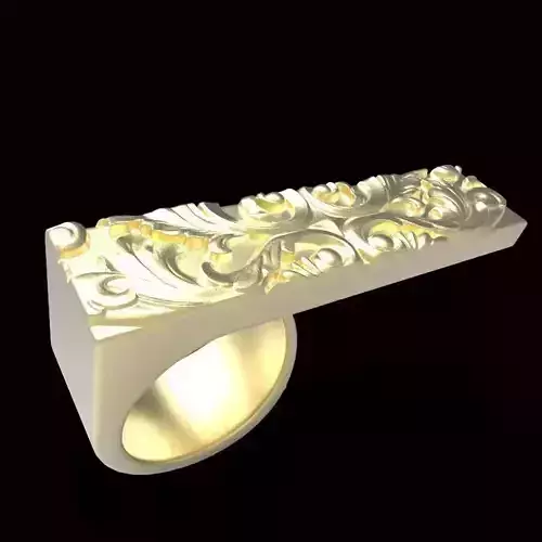 adjustable ring with engraving 