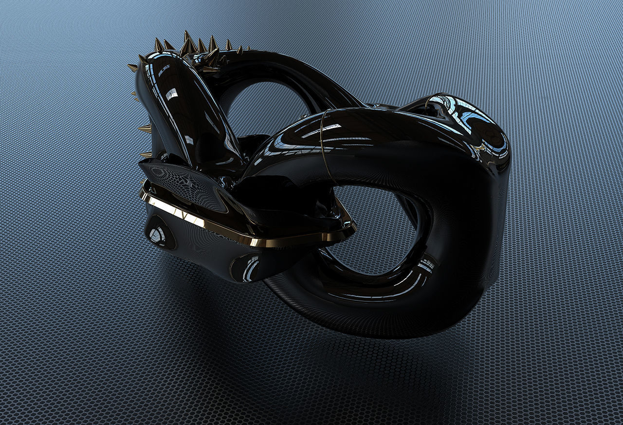 geometric modern art gm25 3D print model_14