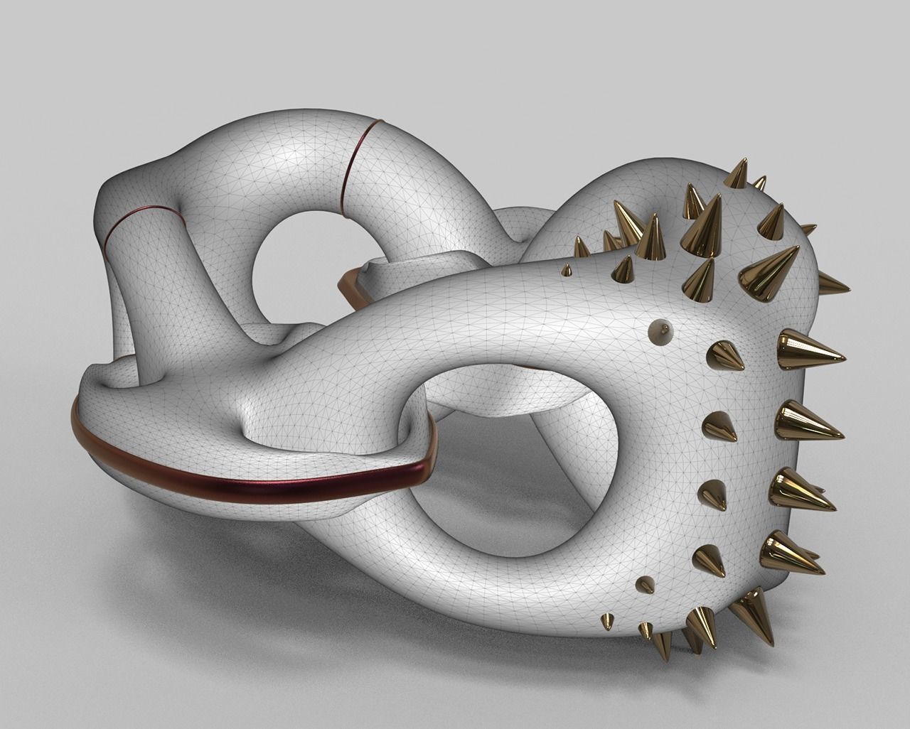 geometric modern art gm25 3D print model_2