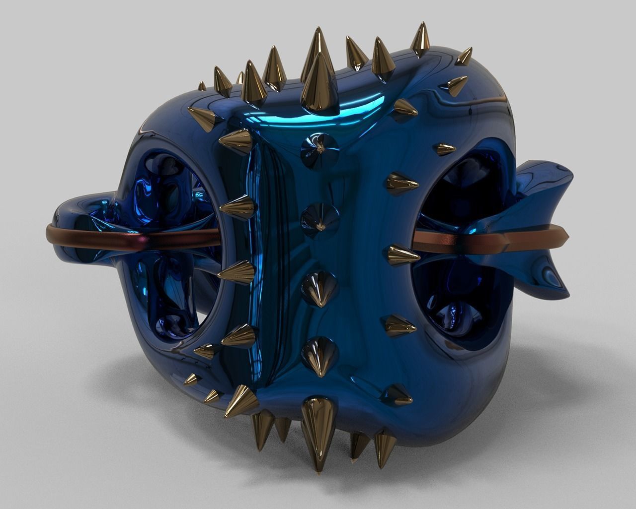 geometric modern art gm25 3D print model_1