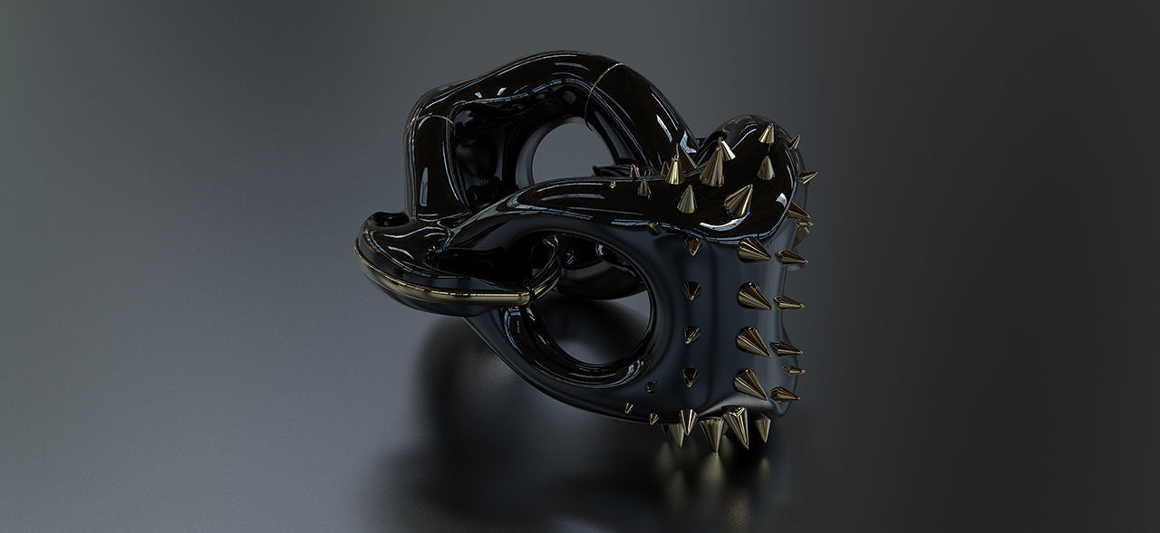 geometric modern art gm25 3D print model_7