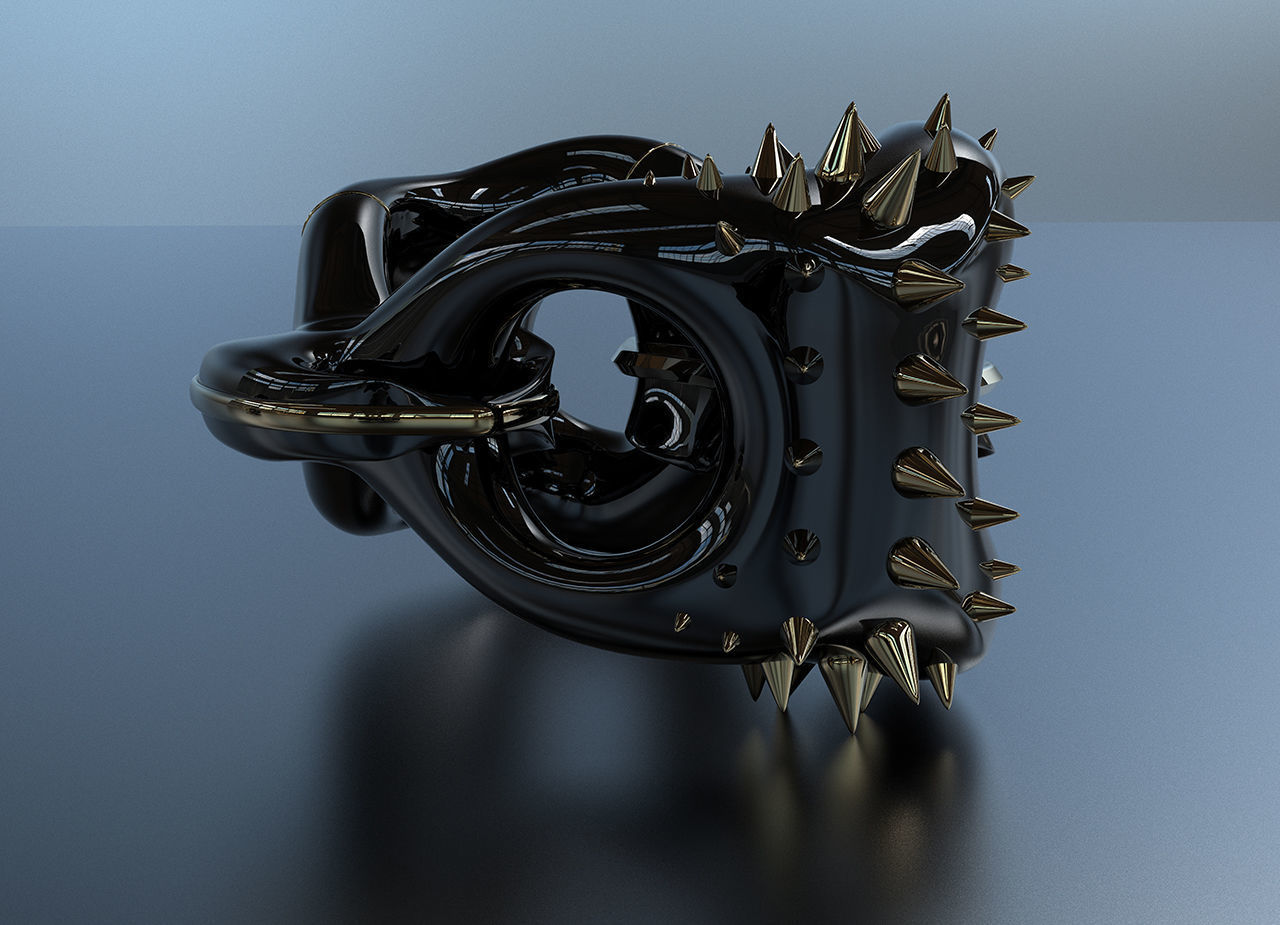 geometric modern art gm25 3D print model_10