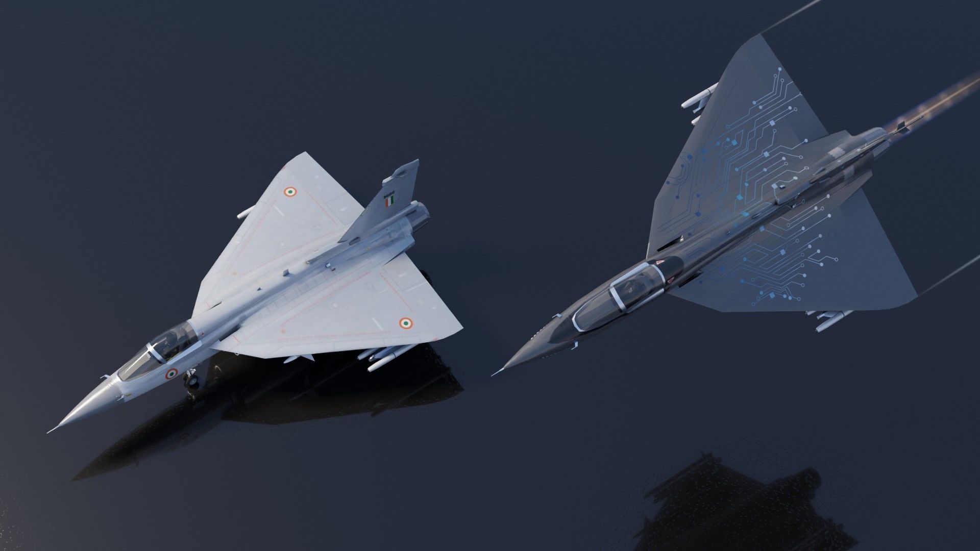 HAL Tejas Low-poly 3D model_20