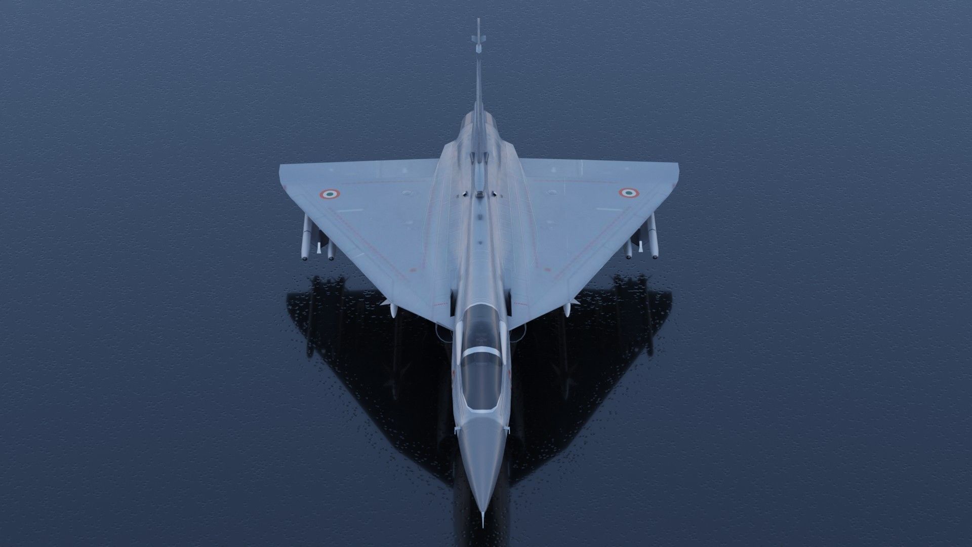 HAL Tejas Low-poly 3D model_5