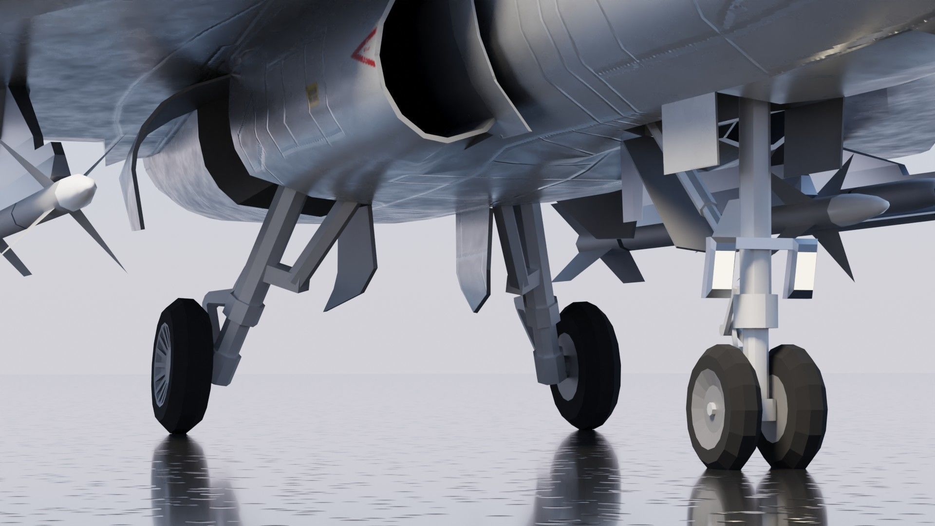 HAL Tejas Low-poly 3D model_11