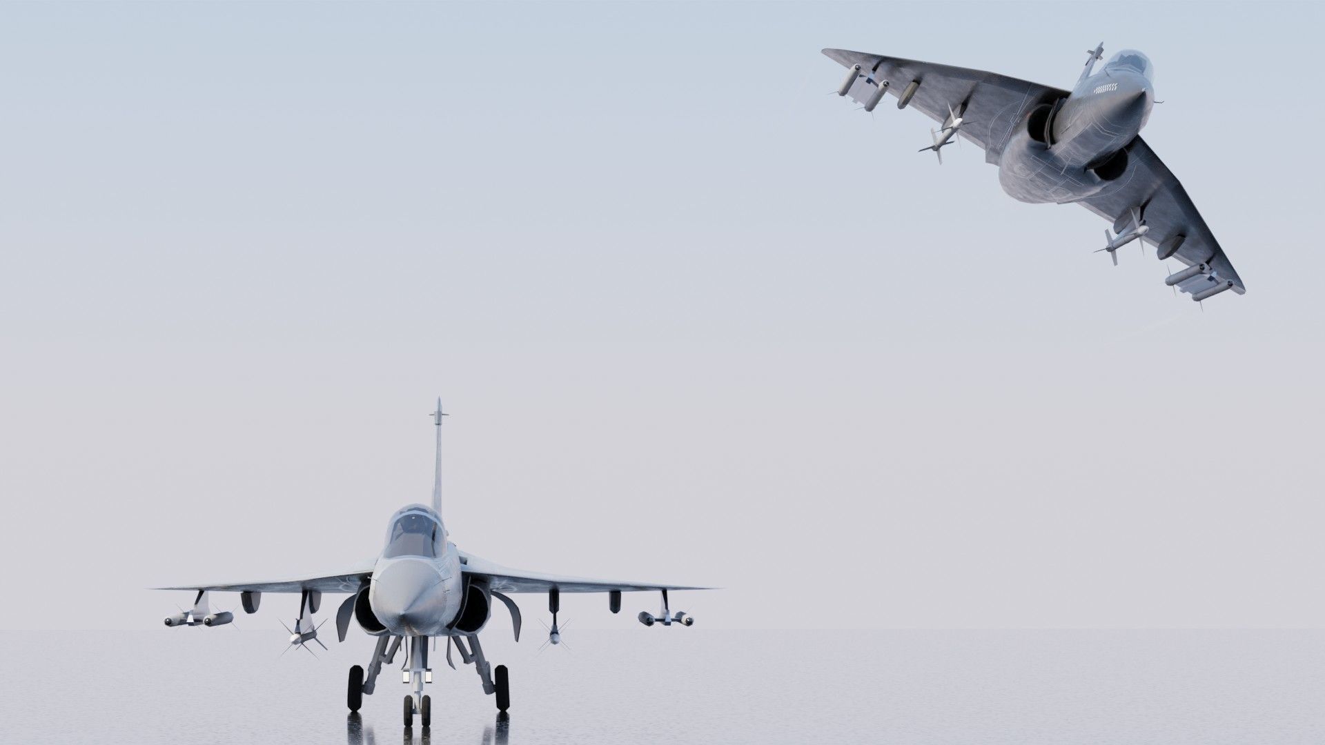 HAL Tejas Low-poly 3D model_18