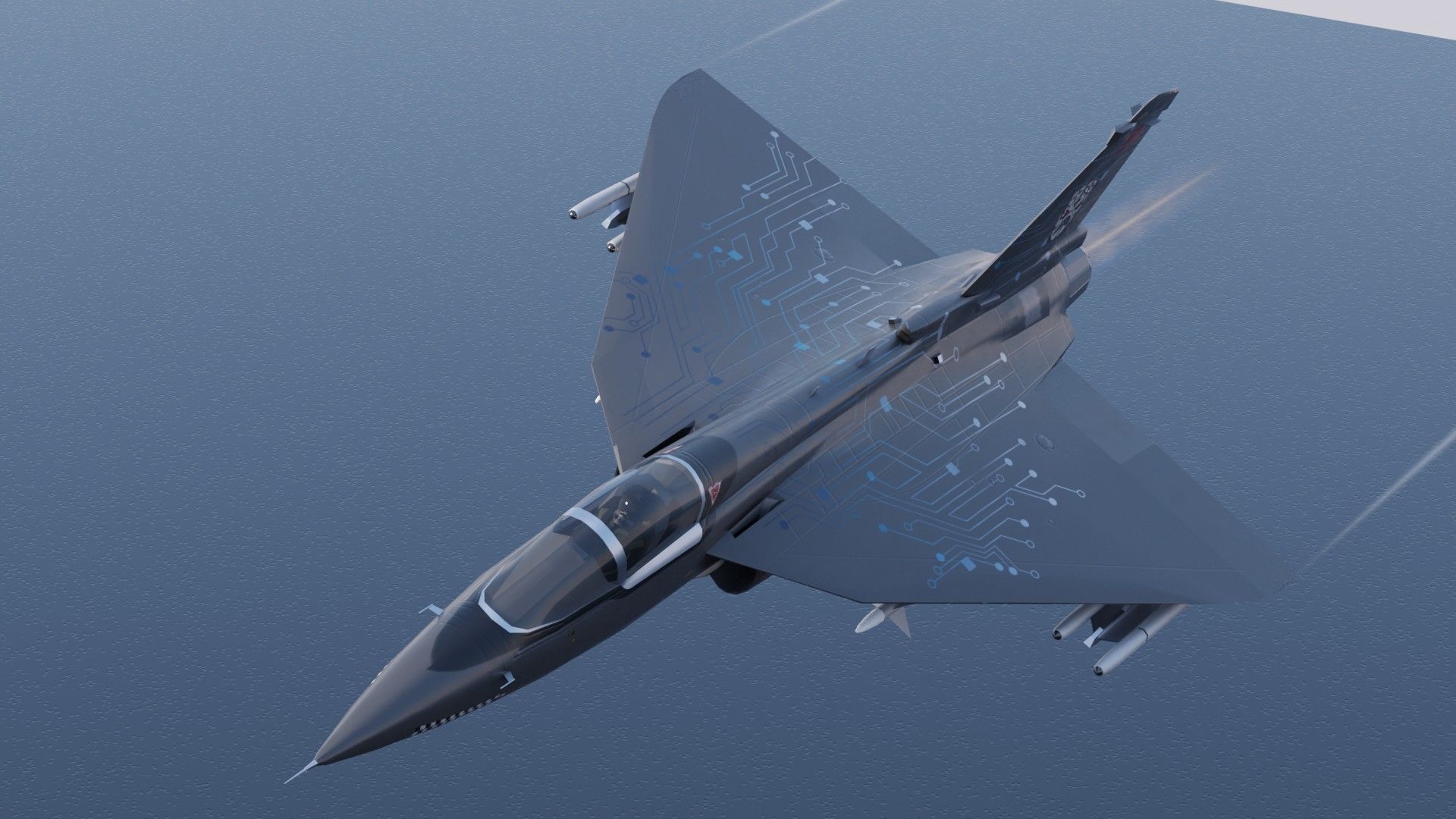 HAL Tejas Low-poly 3D model_14