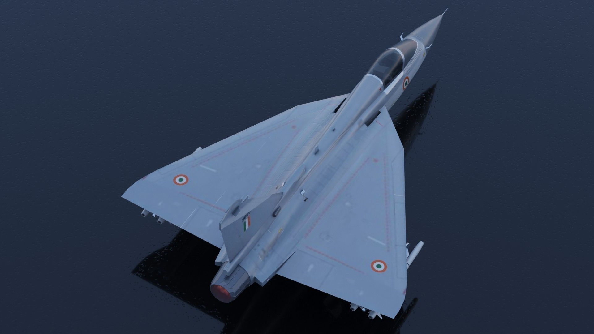 HAL Tejas Low-poly 3D model_8