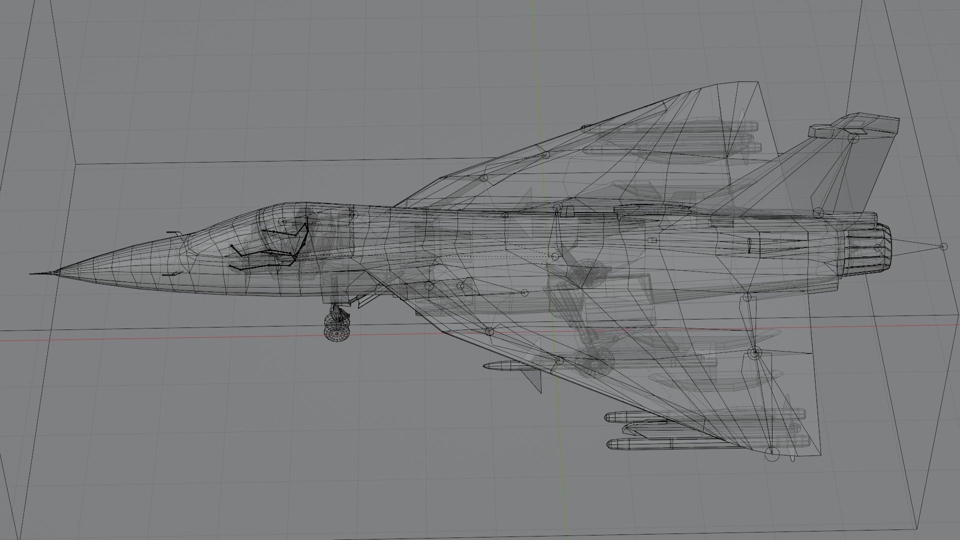 HAL Tejas Low-poly 3D model_4