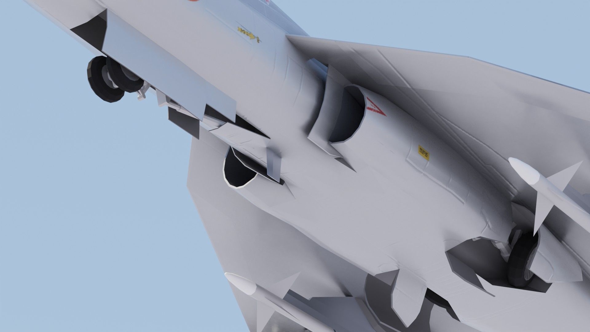 HAL Tejas Low-poly 3D model_26