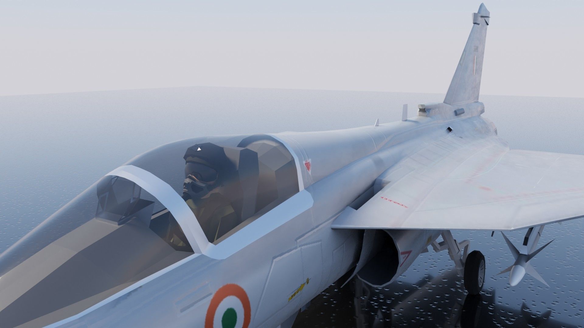 HAL Tejas Low-poly 3D model_27