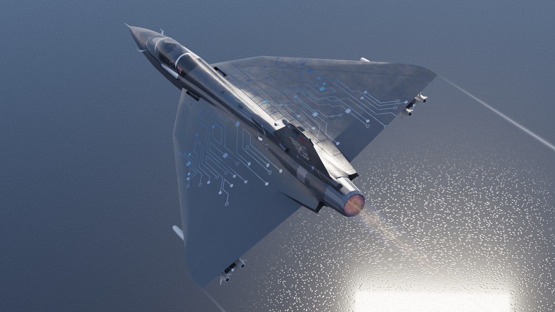 HAL Tejas Low-poly 3D model_15