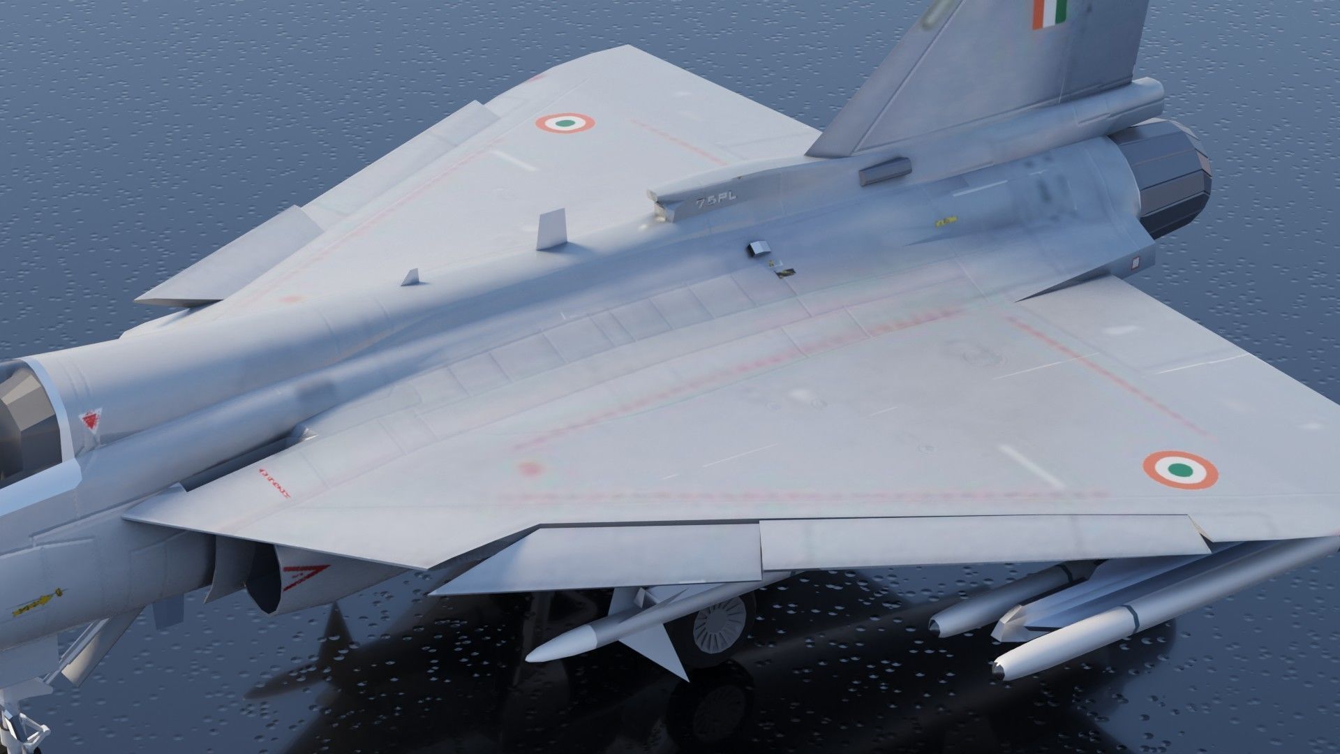 HAL Tejas Low-poly 3D model_22