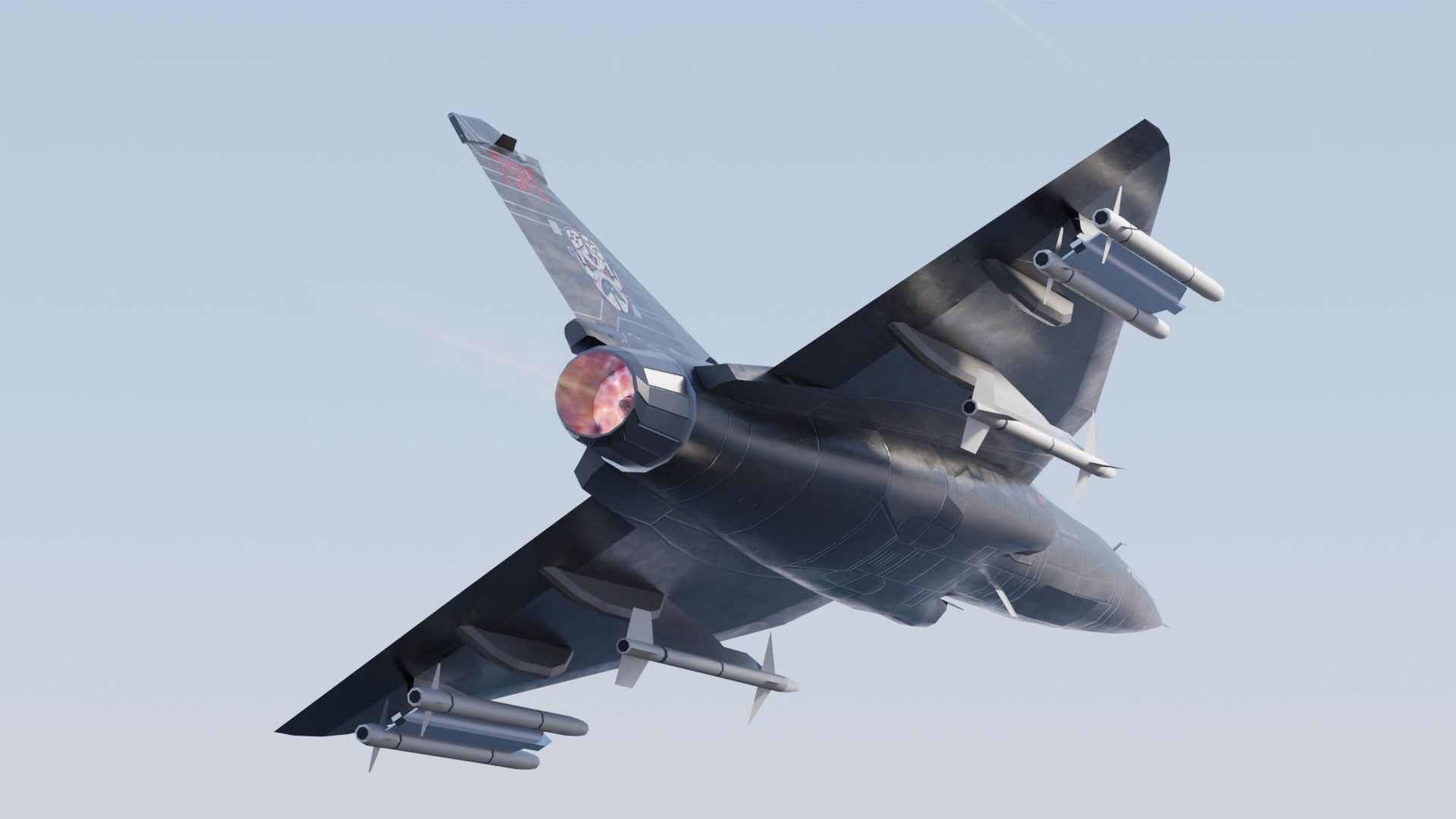 HAL Tejas Low-poly 3D model_13