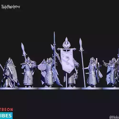 High elves spearmen unit and Lion order upgrades 