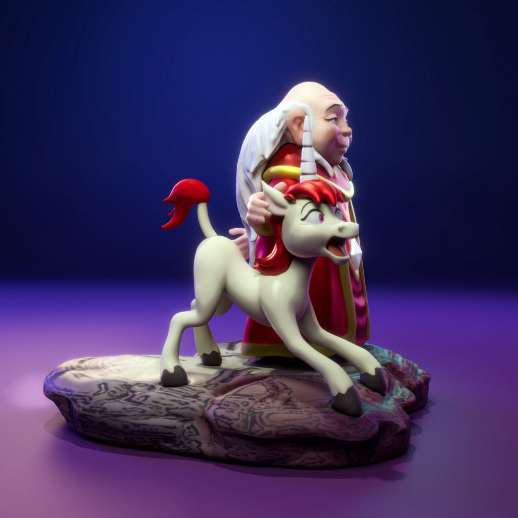 Uni and Dungeon Master 3D print model_2