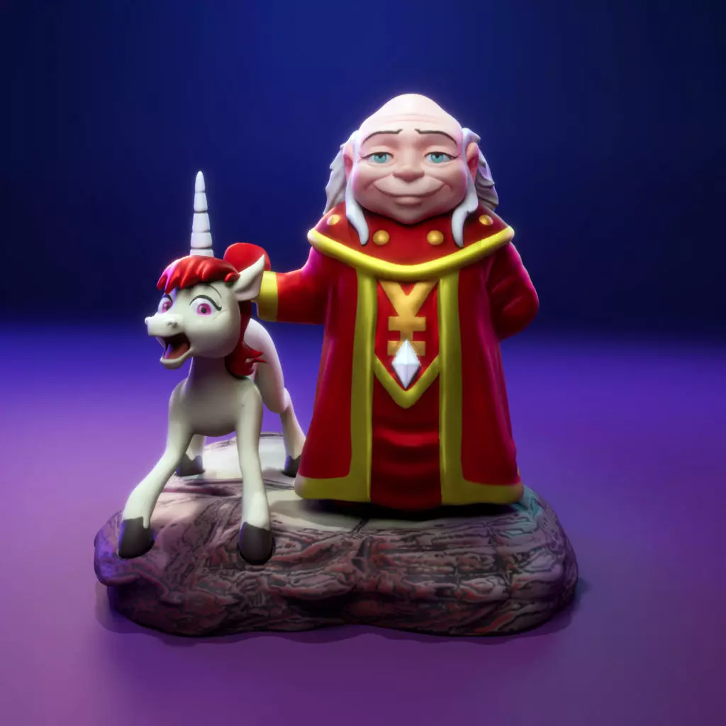 Uni and Dungeon Master 3D print model_0