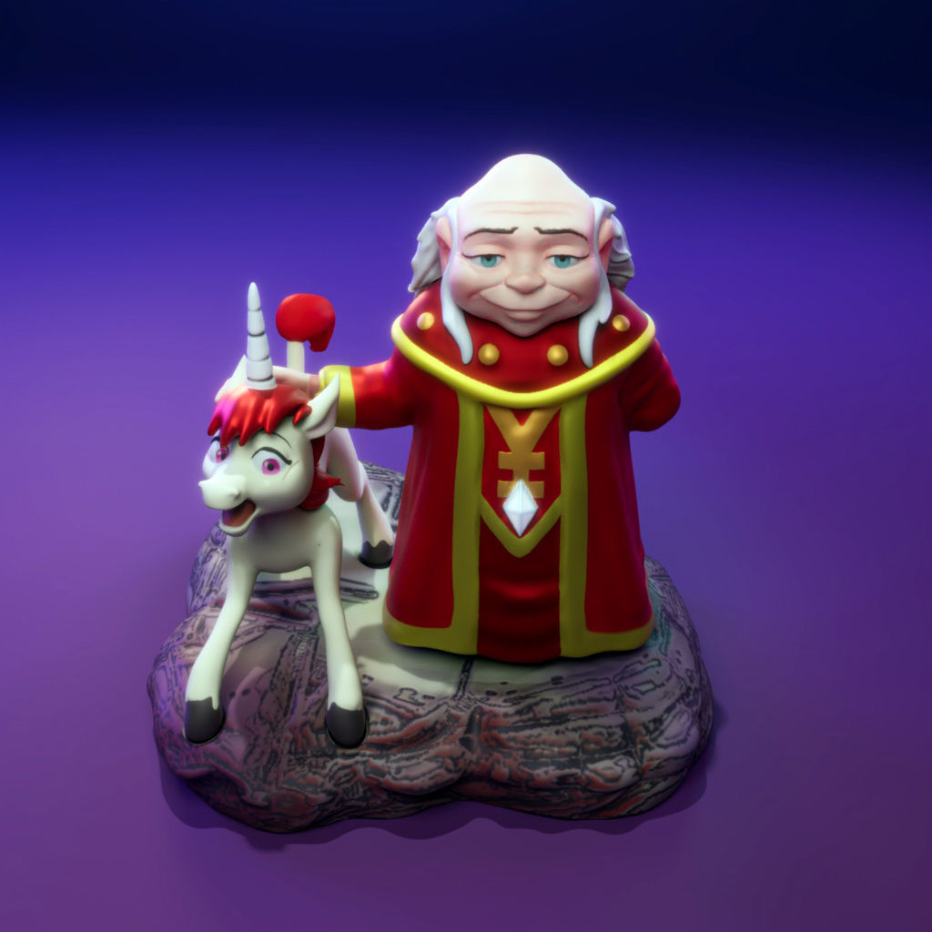Uni and Dungeon Master 3D print model_5