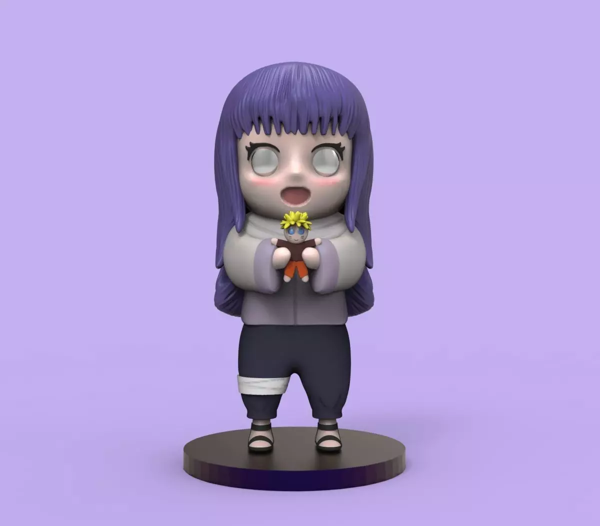 HINATA AND NARUTO DOLL CHIBI 3D print model