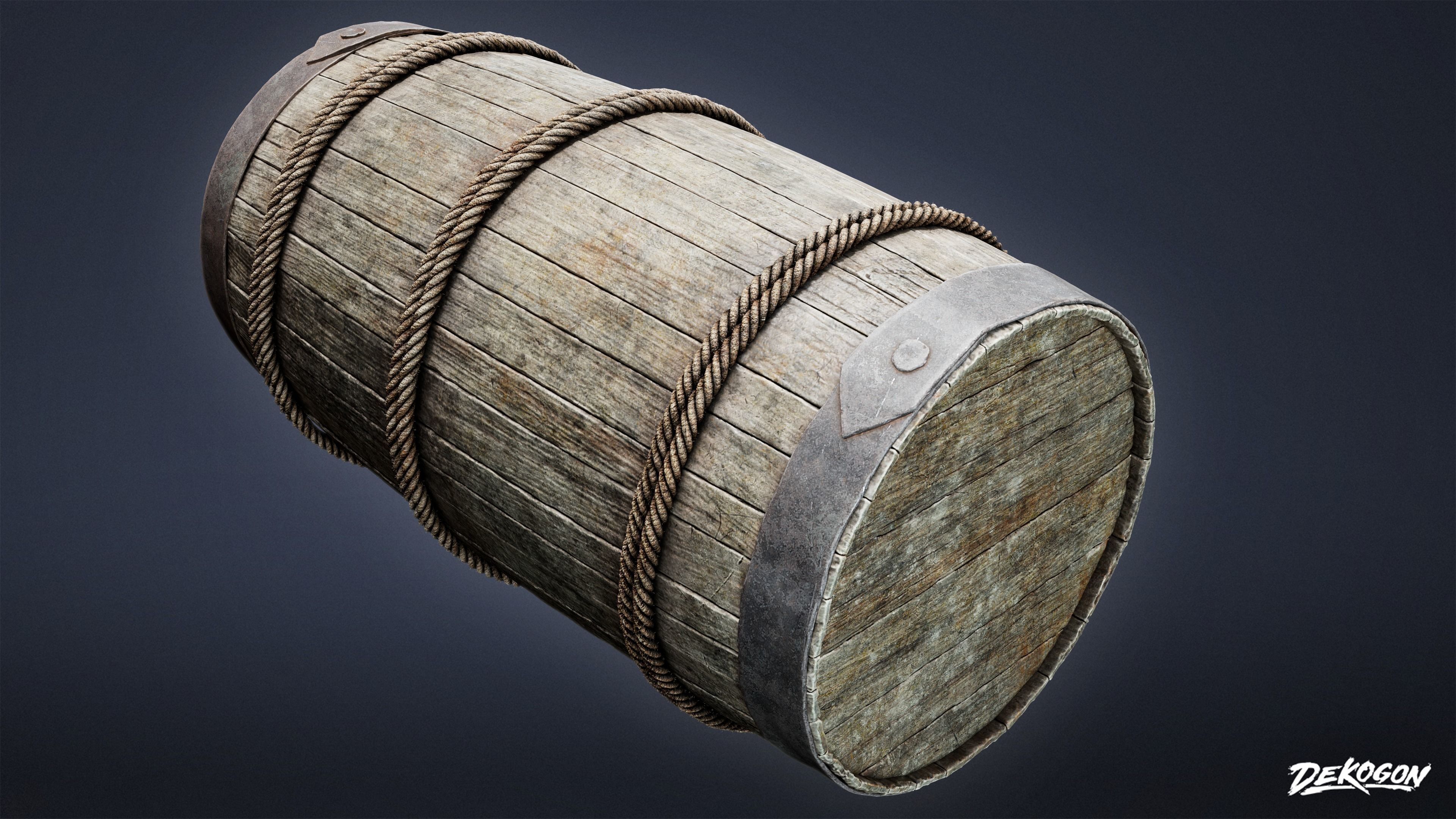 PIRATES - Barrel Rum 01 - NANITE 3D model_2