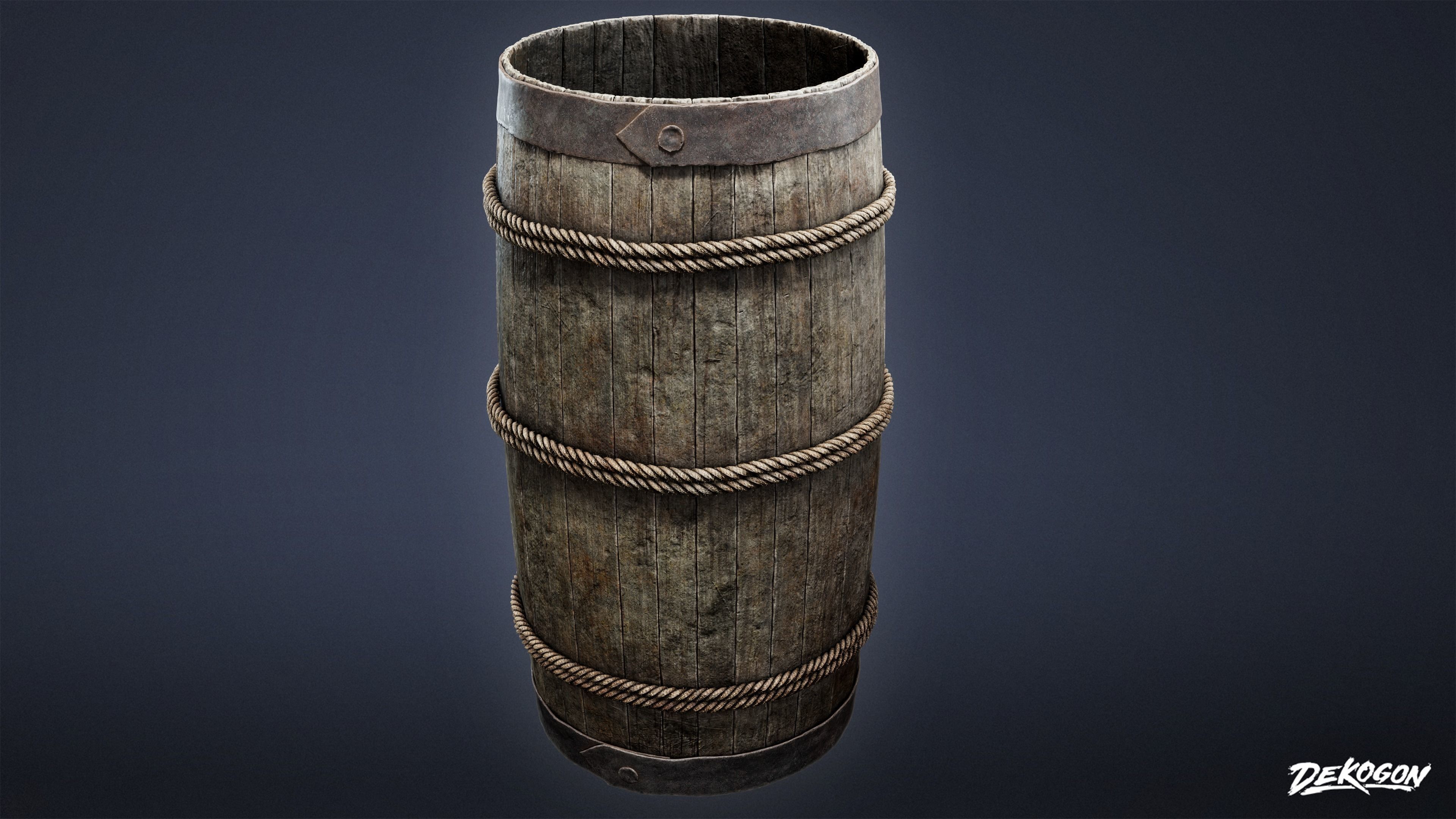 PIRATES - Barrel Rum 01 - NANITE 3D model_3