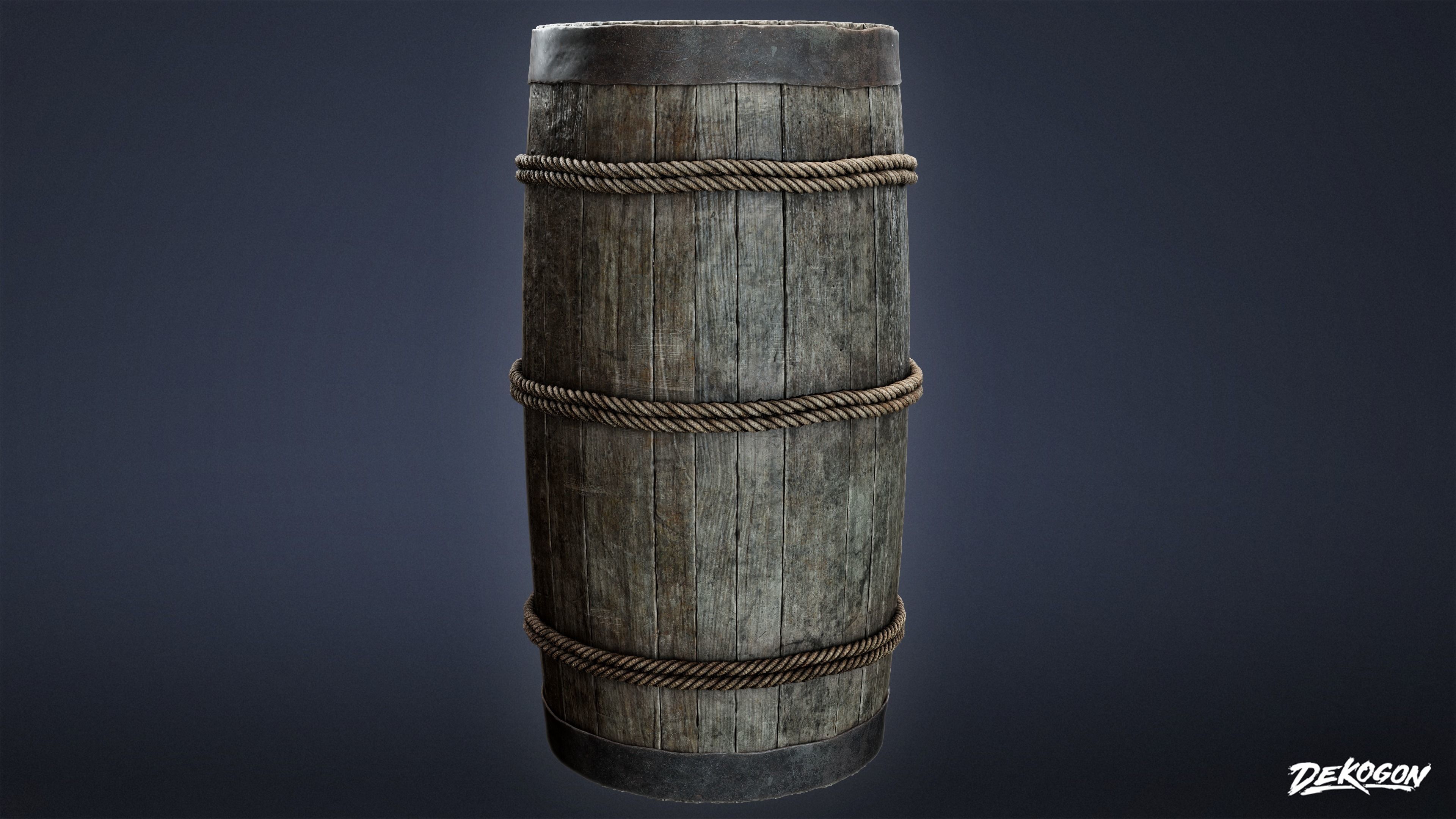 PIRATES - Barrel Rum 01 - NANITE 3D model_5