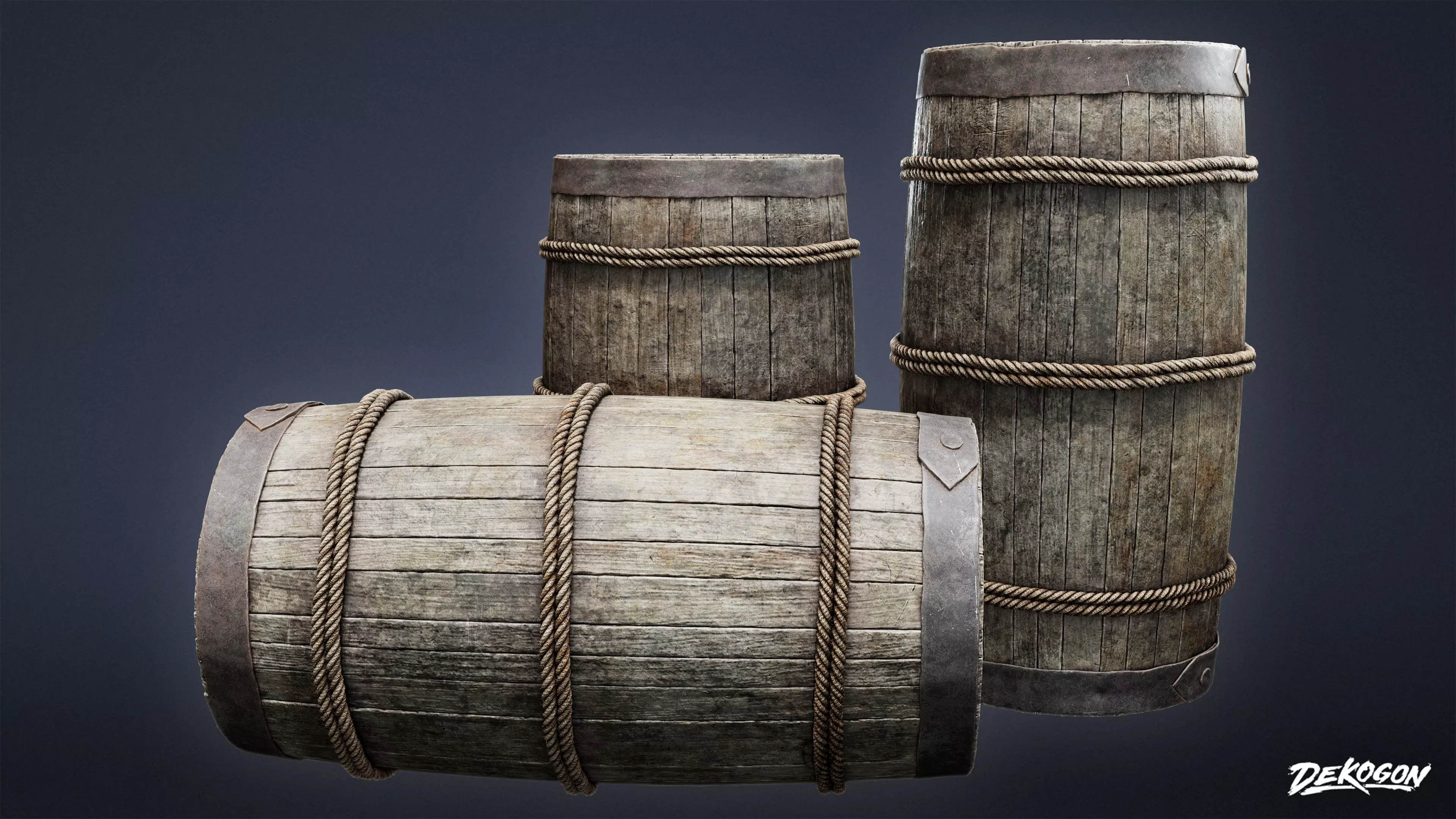 PIRATES - Barrel Rum 01 - NANITE 3D model_0