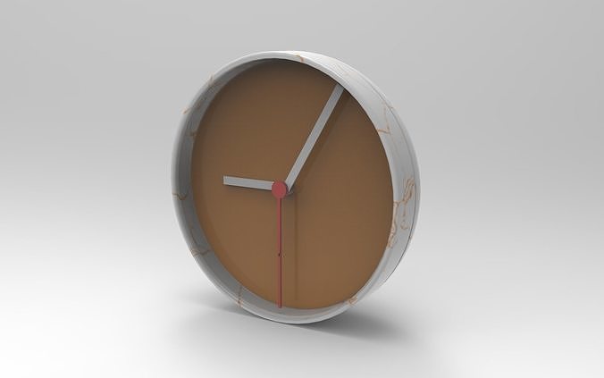 Khug Clock Low-poly 3D model