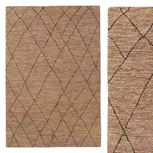 SANTALI JUTE RUG Camel-Black