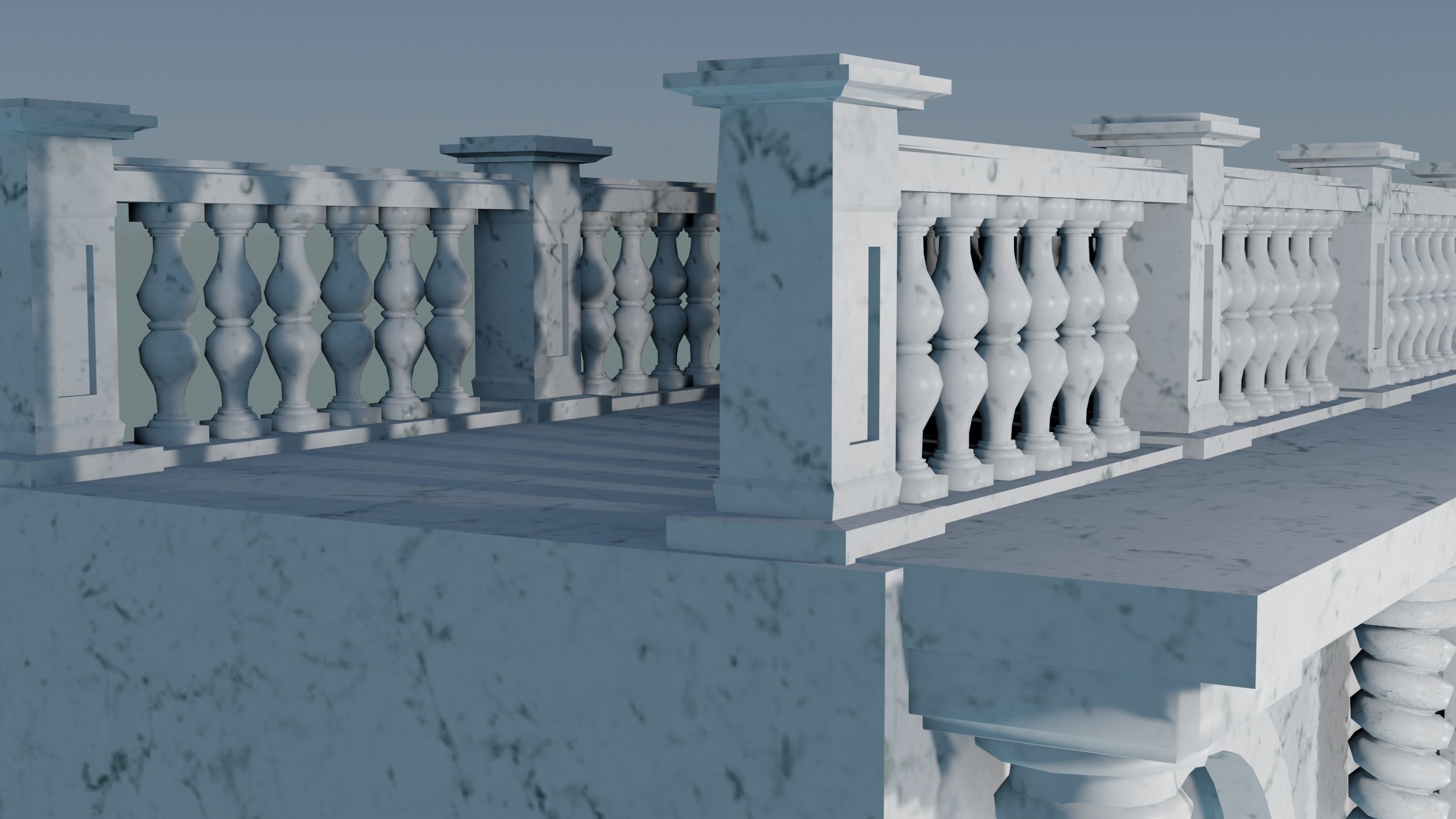 arched doorway arcade 3D print model_5