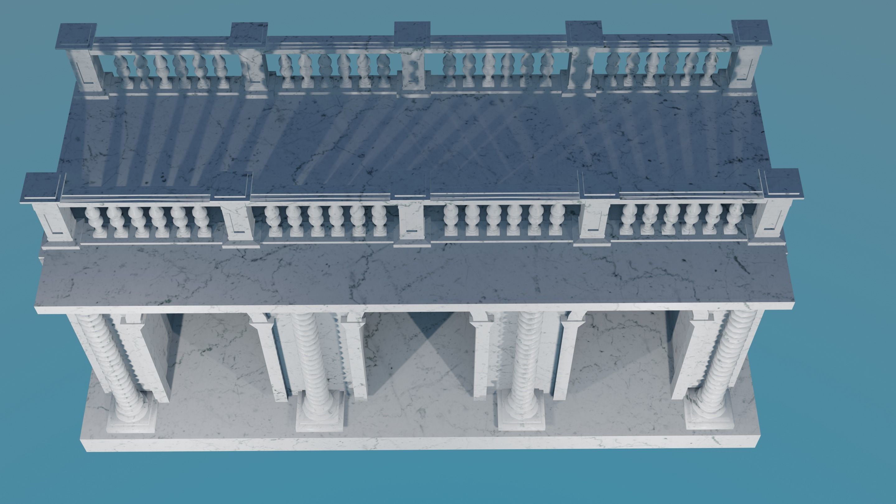 arched doorway arcade 3D print model_3