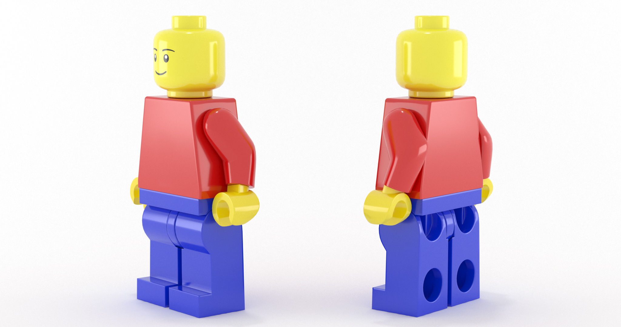 Lego Minifigure Pack Basic 3D model_7