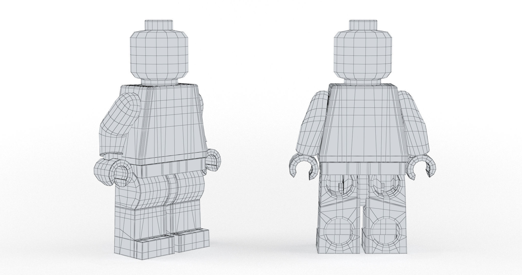 Lego Minifigure Pack Basic 3D model_23