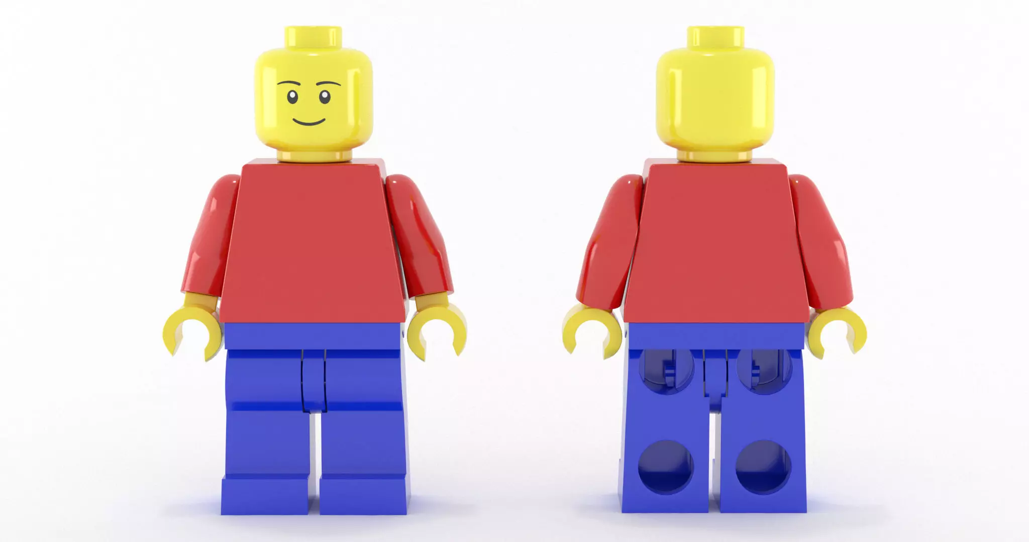 Lego Minifigure Pack Basic 3D model_0