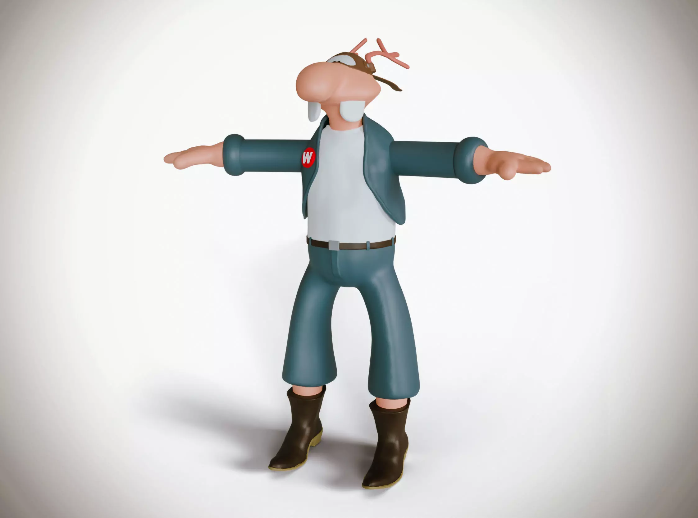 Werner Wernersen - Comic Book Character 3D model