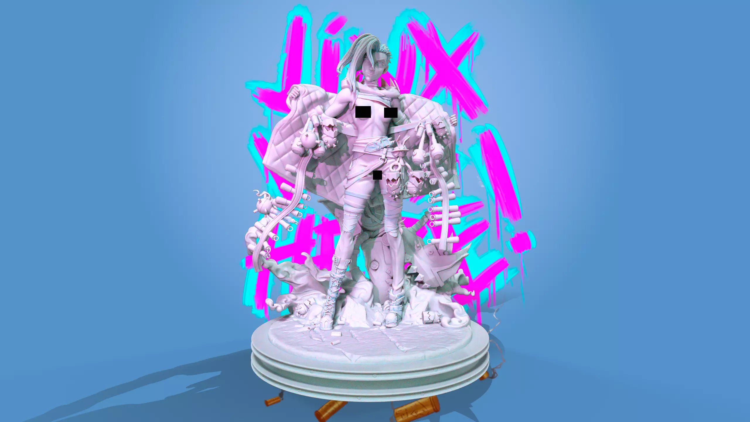 Fractured Jinx NSFW - Arcane 3D print model_0