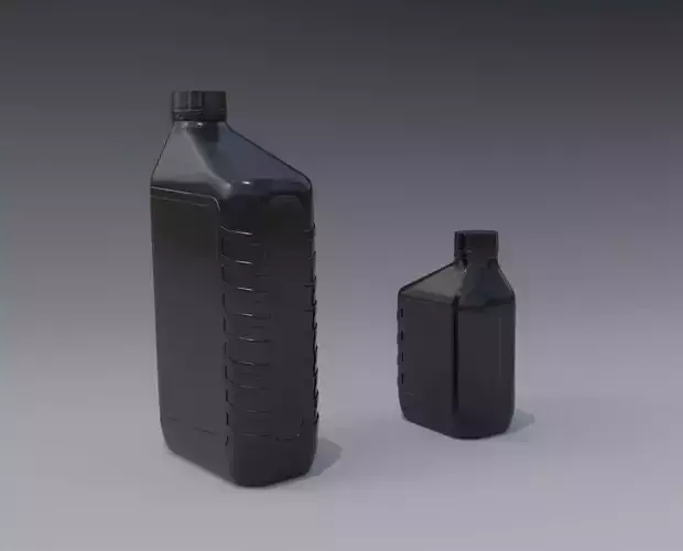 Small and Big Motor Oil Bottles