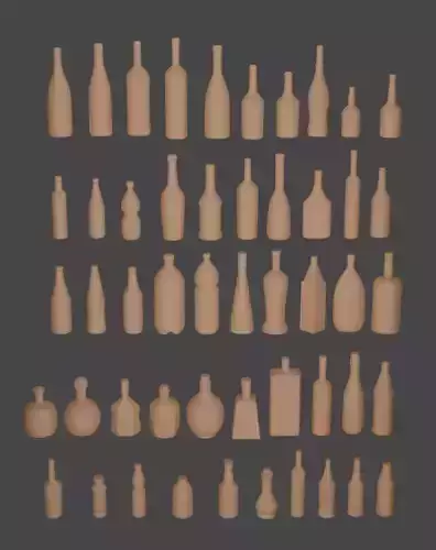 the ultimate bottle bundle and the vase bundle 3D print model 3D print model