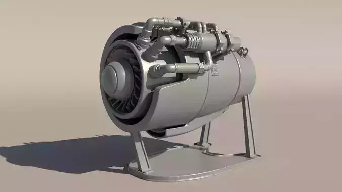 Small Jet Engine for 3Dprint 3D print model